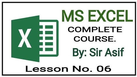 How to use the Subtraction formula in Excel in Urdu - Class No 06