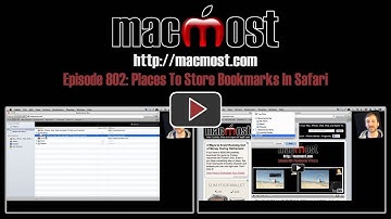 Places To Store Bookmarks In Safari (MacMost Now 802)