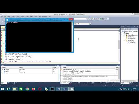 Program to check whether a number is Prime or not in C