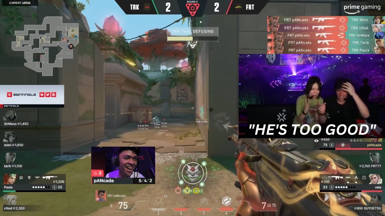 Masayoshi & QuarterJade REACT to pANcada INSANE ACE! In Valorant SHOWMATCH Team Tarik vs FRTT