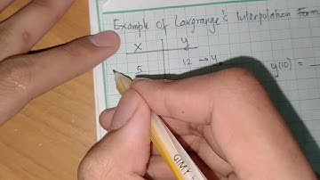 Lagrange Interpolation - Part 1- Theory & Example 1