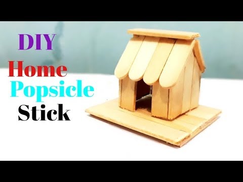  Cara  Membuat  Rumah  Mini Dari  Stik  Es  Krim  YouTube