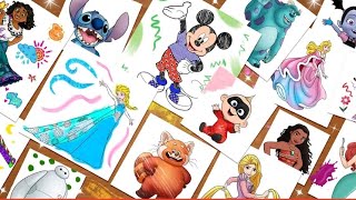 Disney Coloring world Game !🧚‍♀️🧜‍♀️ #disneycoloring #disney screenshot 2