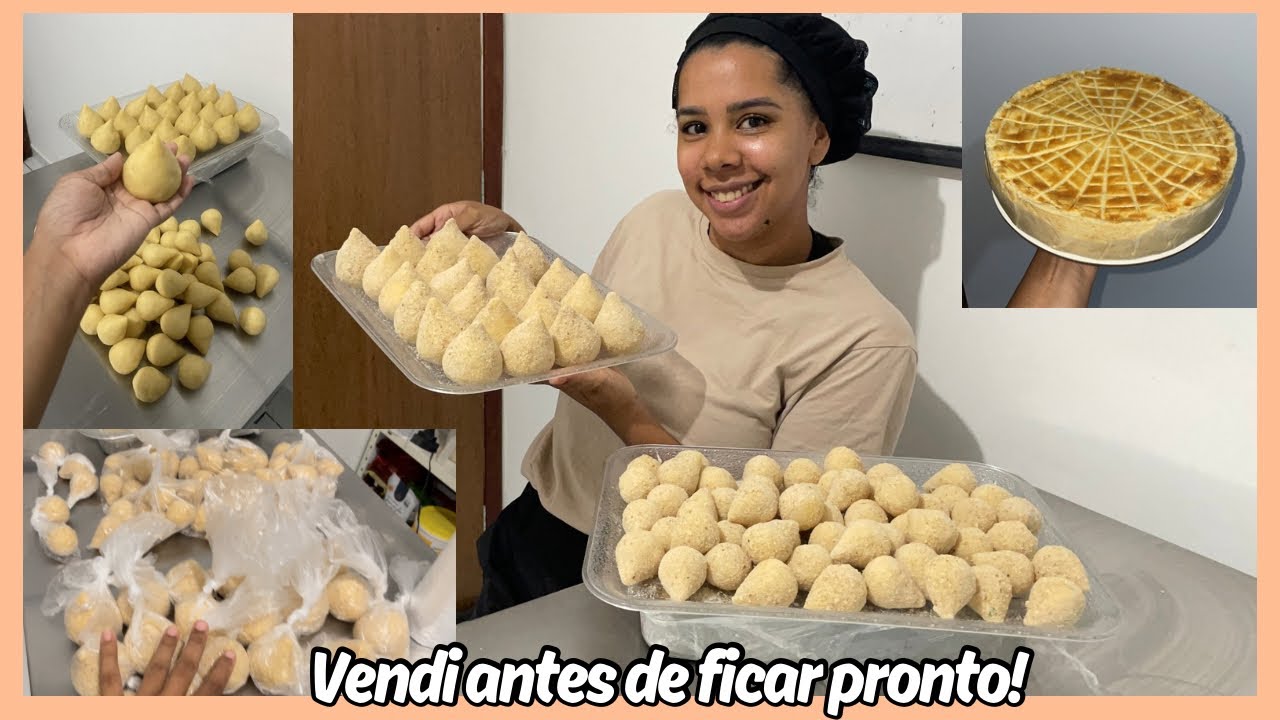 FIZ COXINHAS E EMPADÃO PARA O MEU DELIVERY EM CASA/ PRIMEIROS DIAS TRABALHANDO NO NOVO ATELIÊ ❤️