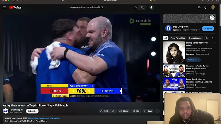 AyJay Hintz vs Austin Turpin | Power Slap 4 Full Match "Reaction"