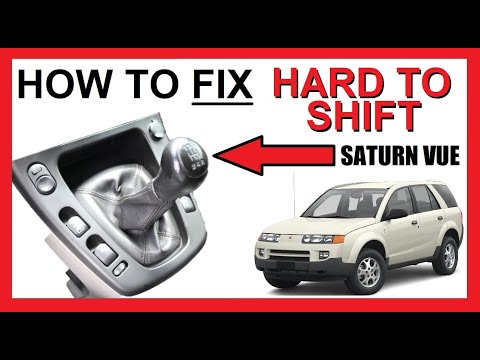 How to Fix Saturn Vue Hard to Shift – Rough Shifting – Manual / Standard Transmission – Lube Cables