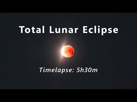 Total Lunar Eclipse, Blood Moon Timelapse 7-8th September 2025