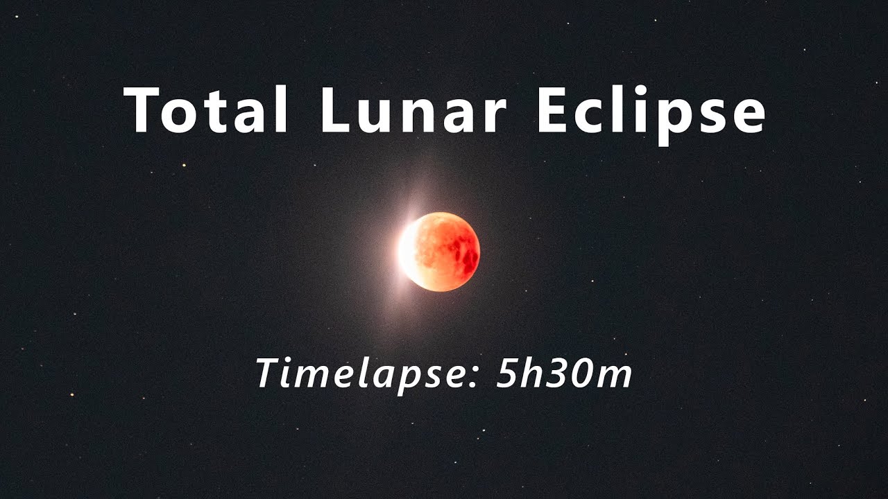 Total Lunar Eclipse, Blood Moon Timelapse 7-8th September 2025