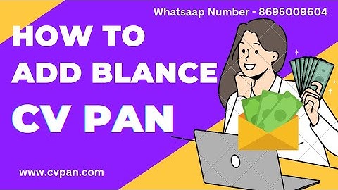 HOW TO ADD BALANCE CV PAN NSDL UTI PAN FIND PAN NUMBER UTI NSDL & NSDL PDF DOWNLOAD SERVICE BY CVPAN