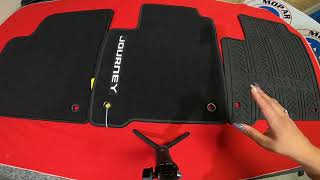 Dodge Journey OE Carpet, Premium Carpet and Slush Mat Comparison Dodge Journey Floor Mats