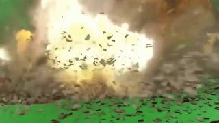 Hd Green Screen Missile Multi Explosion Hellfire
