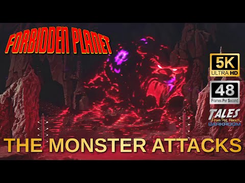 FORBIDDEN PLANET: The Monster Attacks Cruiser C-57D (Remastered to 5K/48fps HD)