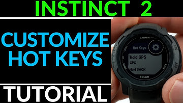 Setup & Use Hot Keys on Garmin Instinct 2