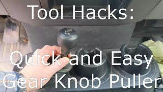 Tool Hacks:  Quick and Easy Gear Knob Puller by The Buildist 1,166 views 3 years ago 5 minutes, 7 seconds