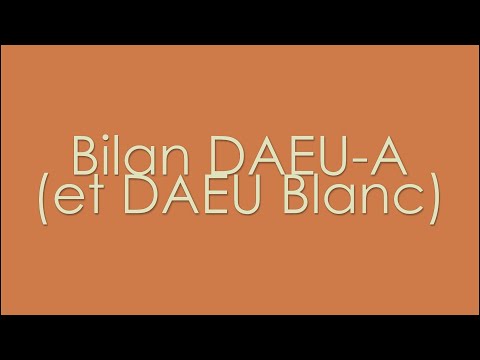 BILAN - DAEU-A