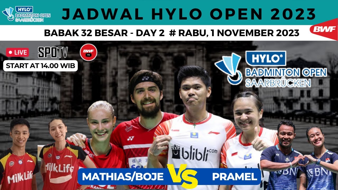 PraMel vs Denmark, Deglo vs Jerman, Relis vs Denmark - Hylo OPEN 2023 ...