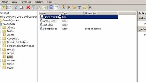 Windows Server 2008: creating active directory templates