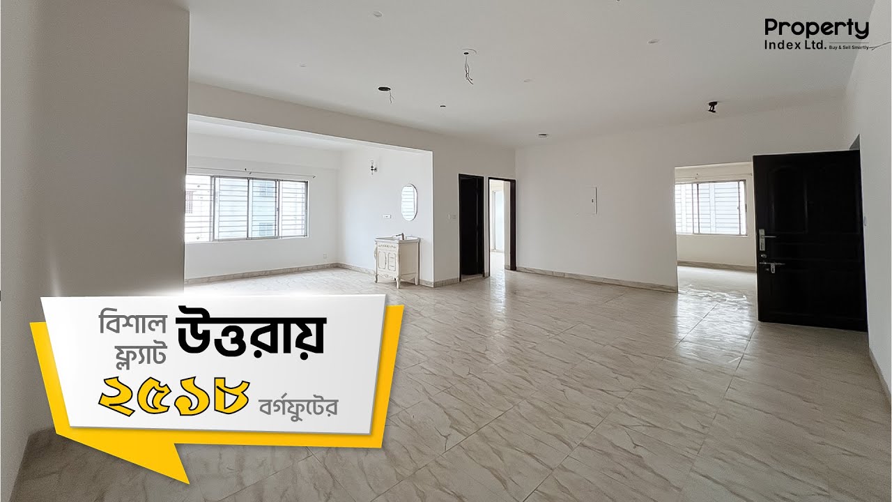 Uttara, Dhaka | 2518 SQFT 4 Bedroom Flat For Sale | PI 600