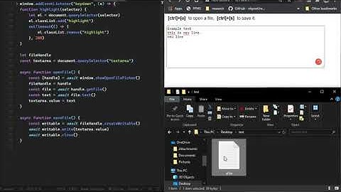 Simple Text Editor using JavaScript in 20 lines