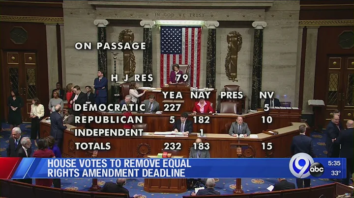 House votes to remove Equal Rights Amendment deadline