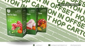 Nhận sản xuất hộp carton in offset theo yêu cầu, nhận in số lượng lớn - Tiến Phát
