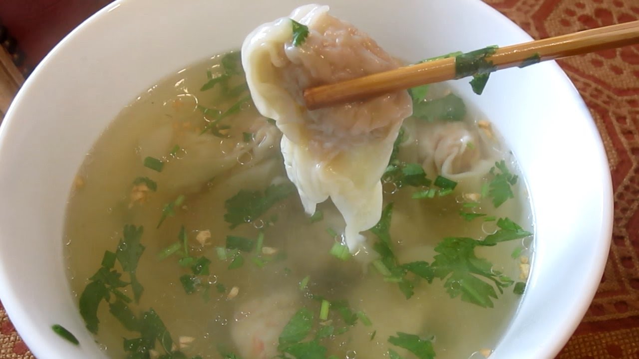Soupe chinoise aux ravioles recette, aftouch-cuisine