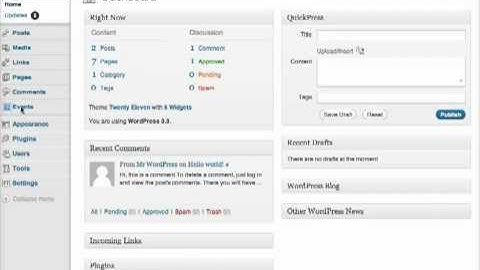 XML RPC and WordPress (with audio!) - Settings