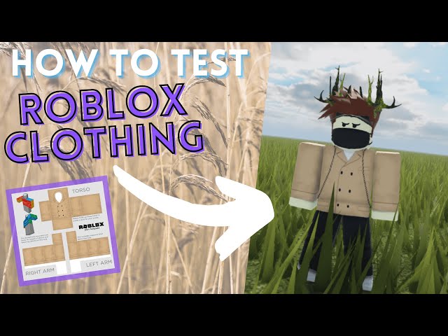 How to TEST roblox clothing on MOBILE before uploading!! 