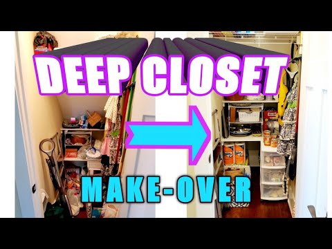 How To Organize A Deep Closet With Lots Of Space