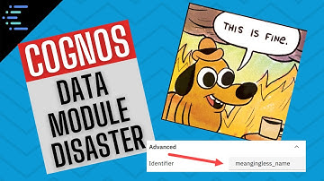 Identifiers vs labels in Cognos Data Modules