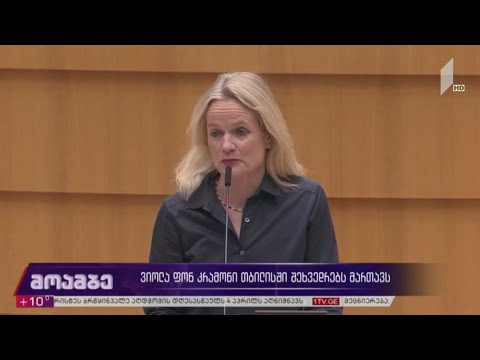 ვიოლა ფონ კრამონი თბილისში შეხვედრებს მართავს