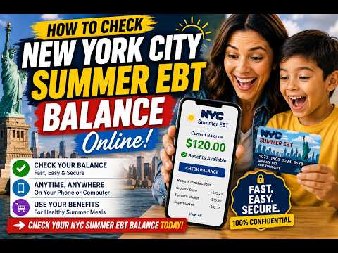 How to check New York city summer ebt balance