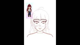 Making One Of My Gacha Characters In Procreate