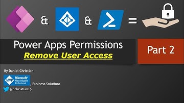 Power Apps Permissions: Remove user access