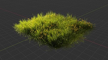 Create Realistic Grass In One Minute | Blender Tutorial