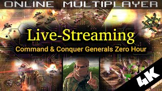 Epic FFA & 2v2v2v2 Online Multiplayer Matches! | C&C Generals Zero Hour