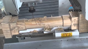 APEX CNC 1325 with 4axis and rotary square wood processing made in china