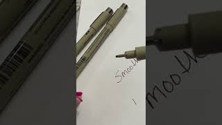 AMAZING! Macron pens draw great smooth fine lines! SAKURA Pigma Micron Fineliner Pens - Archival Bla