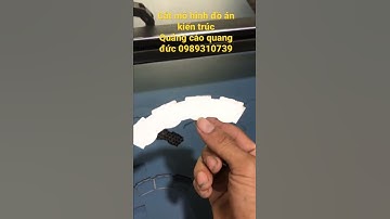 Cắt mô hình đồ án kiến trúc