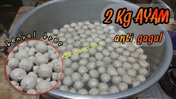RESEP BAKSO AYAM 2 KG KENYAL DAN KRES GLOWING - KAMU WAJIB COBA