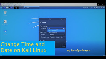Setting / Changing date and time in Kali Linux 2021 xfce edition