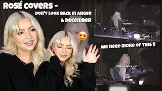 [REACTION] ROSÉ - Dont Look Back In Anger & December (Live Studio Cover)