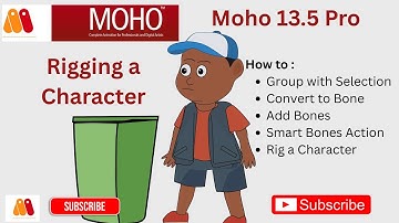"How to Rig a Character and Add Bones in Moho – Step-by-Step Animation Guide"