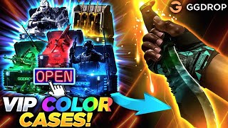 GGDROP CRAZY VIP COLOR CASE OPENING !! ?! | GGDROP PROMO CODE 2025 | GGDROP CASE OPENING 2025 |
