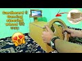 How to make gaming steering wheel from cardboard  cardboard se gaming steering wheel kaise banaye 