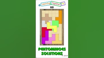Not an image. #60 (Solution SETUP) Pentominoes Math Puzzle #mathchallenge #Shorts #puzzlegame