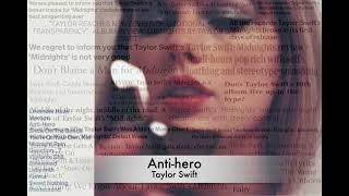 Full Taylor Swift - Anti-hero (One Hour Loop) Update