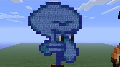 Minecraft Pixel Art: Squidward
