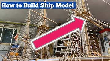 How to Build a Ships Model : Make a Yard - Novara Ship Model 1: 65