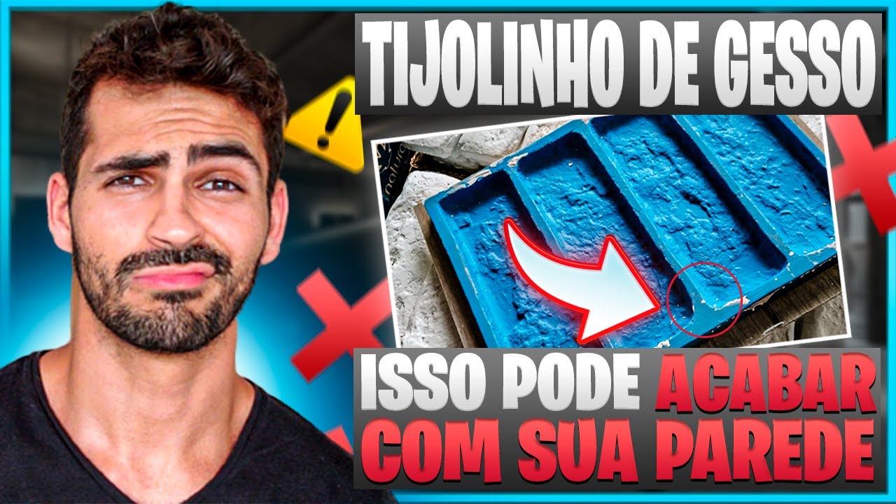 Não Instale Tijolinho De Gesso Sem Ver Esse Vídeo